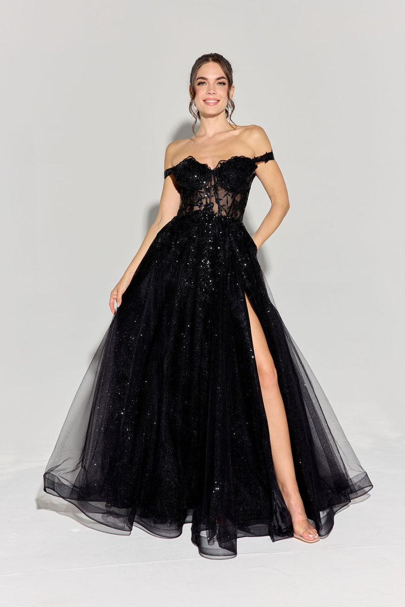 Black Something Great Gown - E-EK128