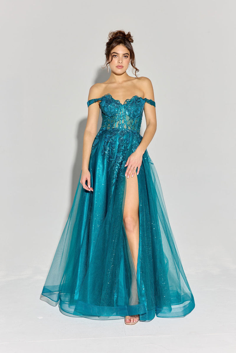 Teal Something Great Gown E-EK128