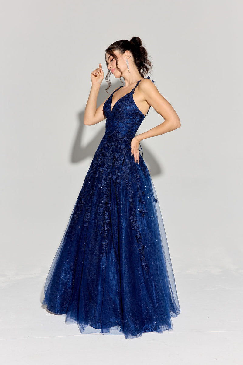 Navy Hey Angel Gown E-9858