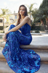 Royal Blue Hello Beautiful Gown - JT2411