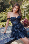 Black Paris Tiered Dress | J-JT920K