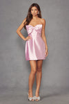 Blush Bow Geneva Mini Dress | J-JT960AB