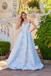 Aqua Mist Halter Gown | J-JT2742A