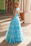 Ocean Blue Summer Rain Gown - N-T1501