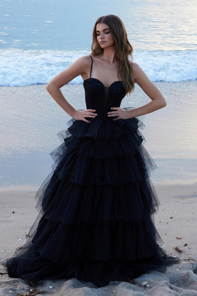 Black Starstruck Gown - N-Y1545