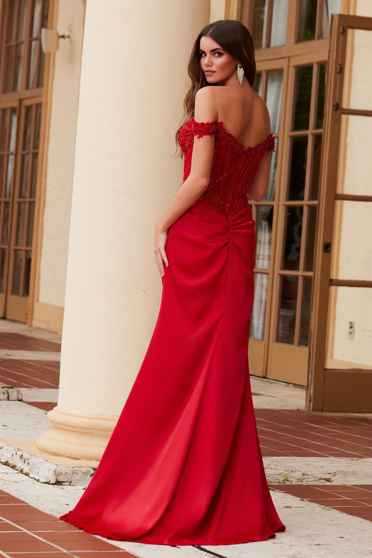 Red Hollywood Gown - N-F1572