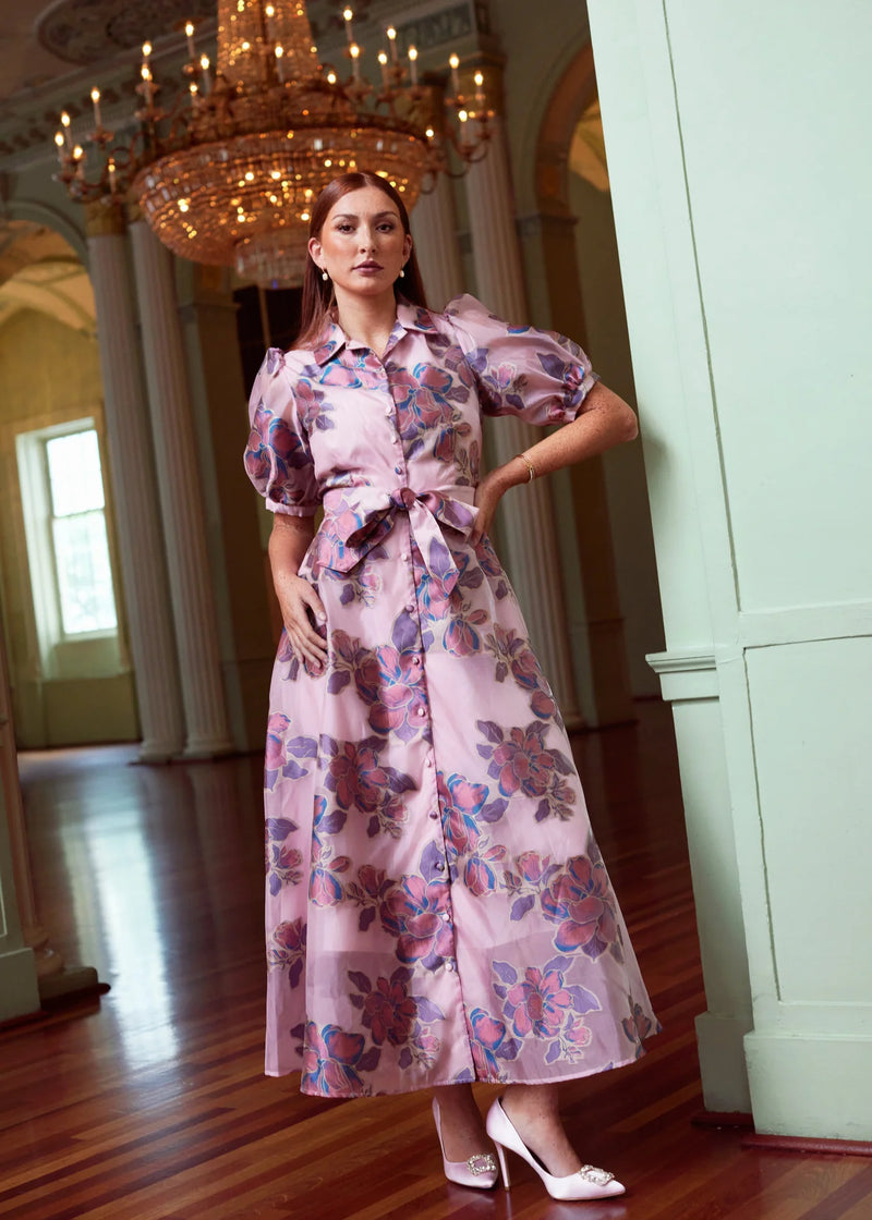 Pink Peony Charlotte Gown