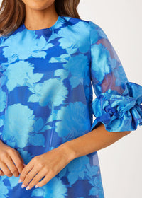 Bronwyn Dress Blue Tea Rose Organza
