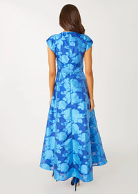 Olivia Gown in Blue Tea Rose Organza