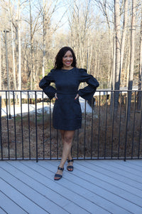 Anika Brocade Mini Dress