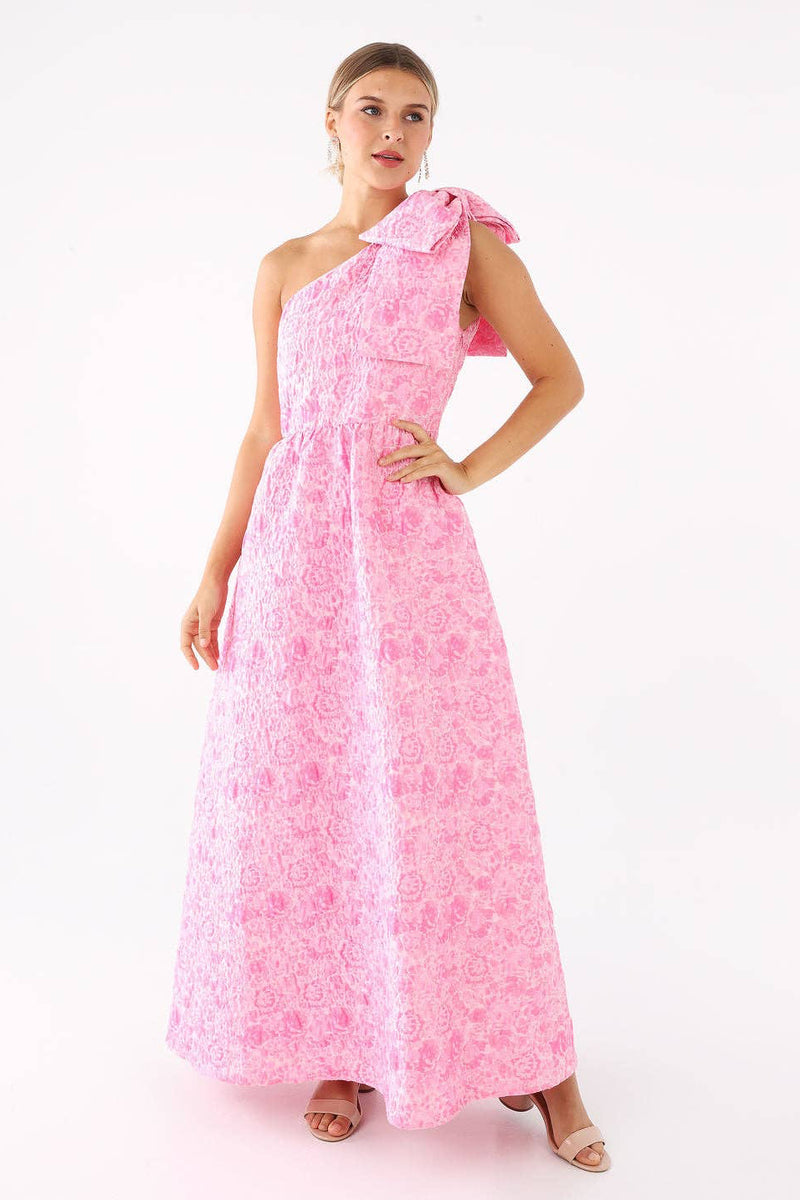 caroline dress pink Caroline Dress: Pink Maxi Dress for Formal Wedding Guest