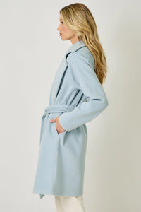 Blue Breeze Lapel Coat