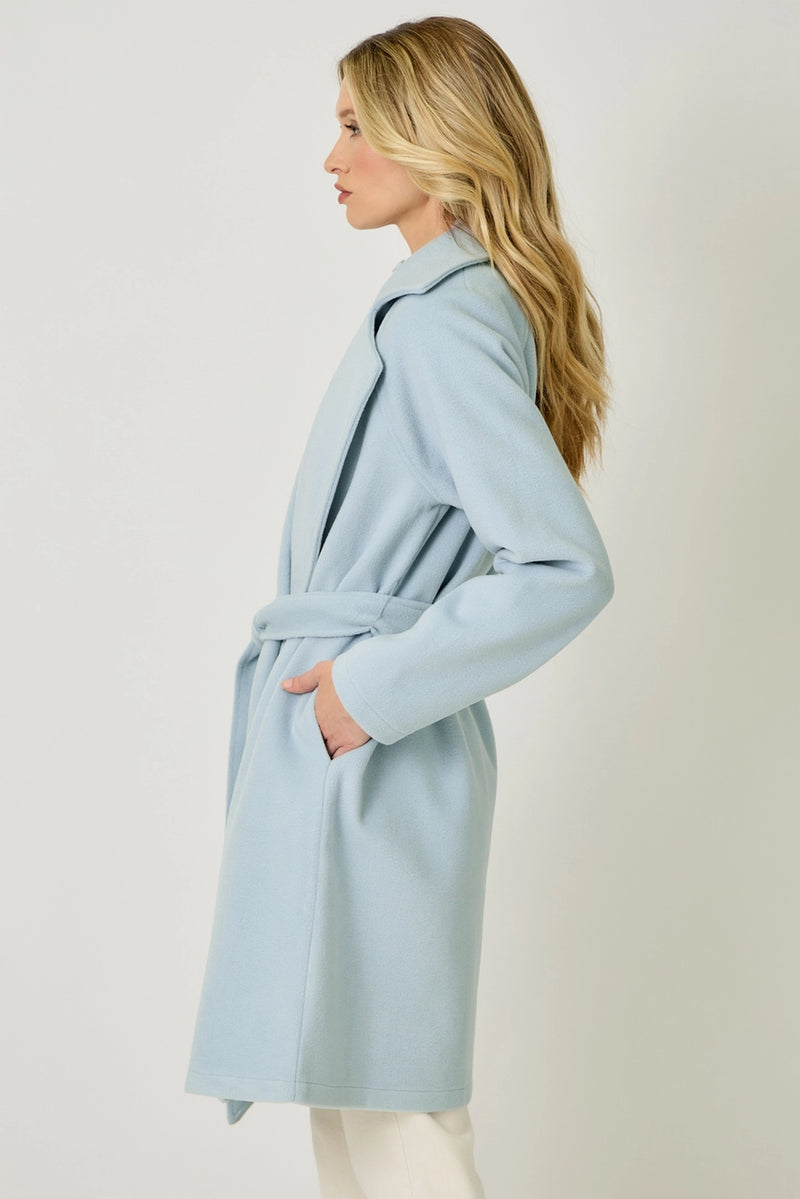 Blue Breeze Lapel Coat