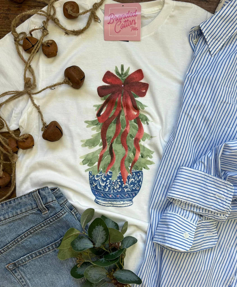 Potted Bow Tree Tee