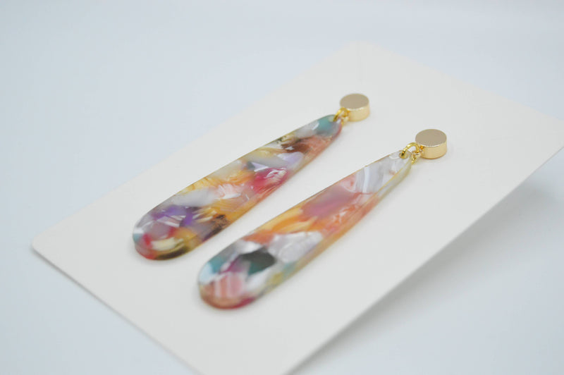 Colorful Tortoiseshell Earrings