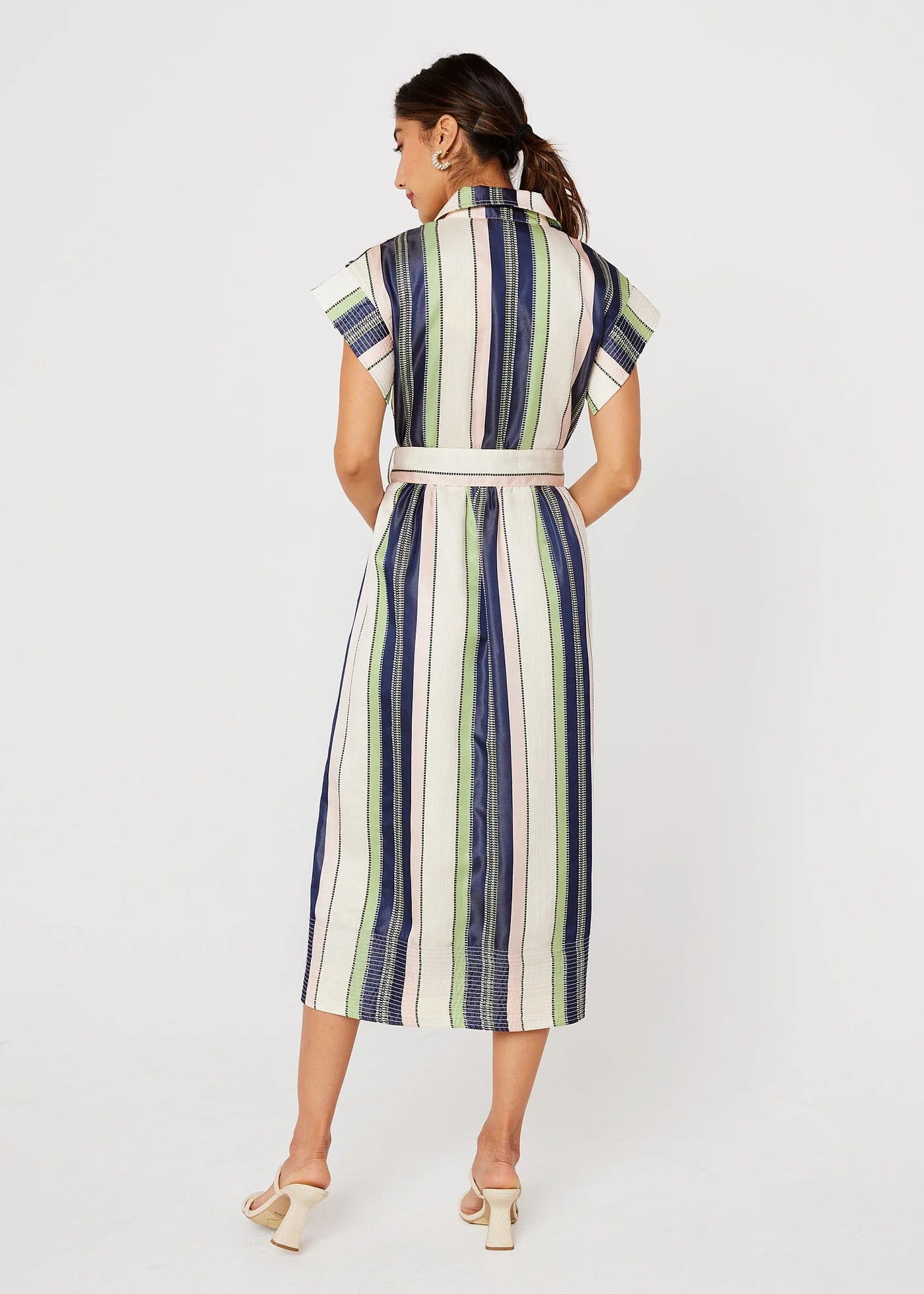 Harper Dress in Coastal Stripe