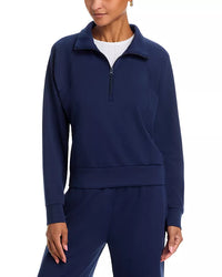 Navy Quarter Zip Sweatshirt