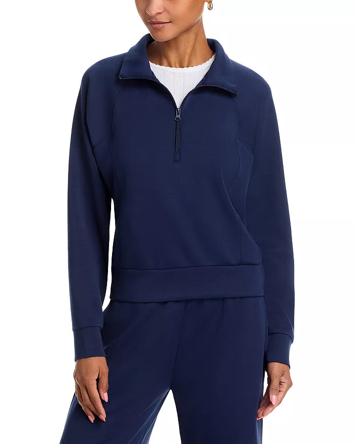 Navy Quarter Zip Sweatshirt
