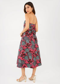 Catherine Dress in Dahlia Jacquard