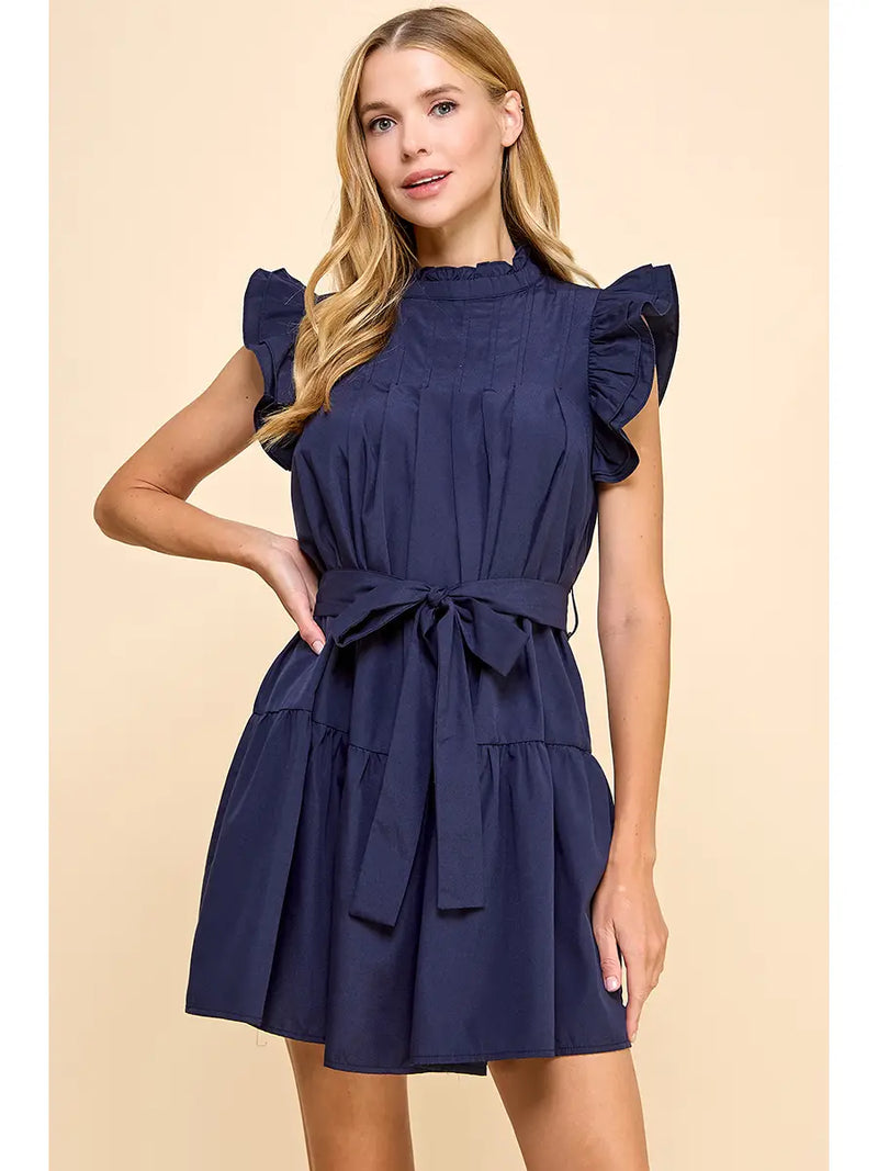 Blair Pleated Mini Dress