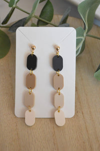 Ombré Oval Stack Earrings