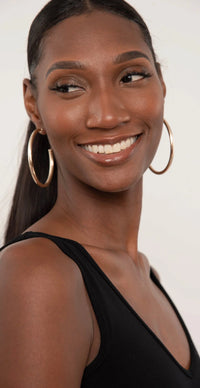 Everybody's Favorite Hoops - Brushed Gold