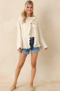 Sabrina Ruffle Cardigan