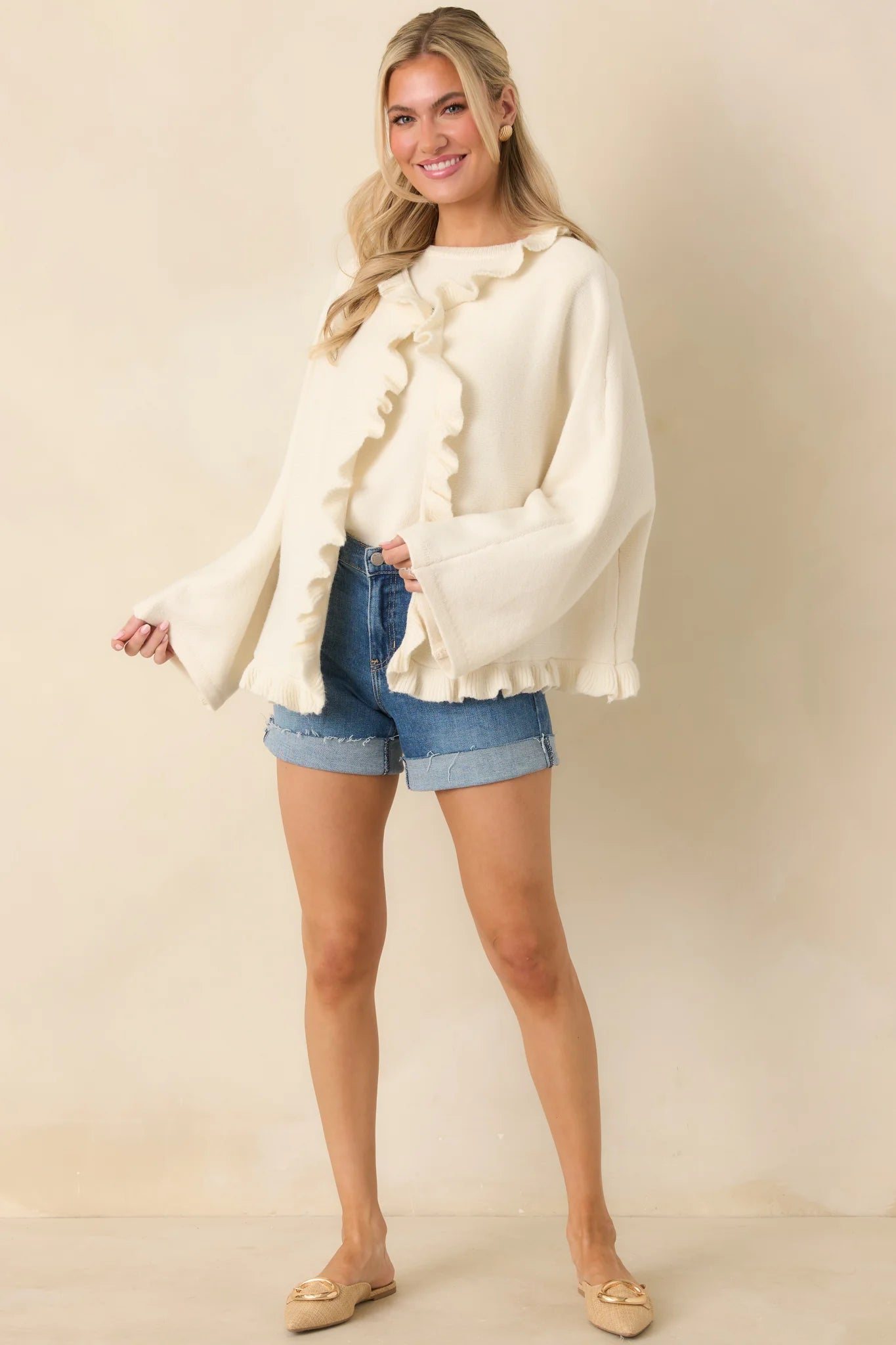 Sabrina Ruffle Cardigan