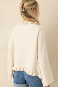 Sabrina Ruffle Cardigan