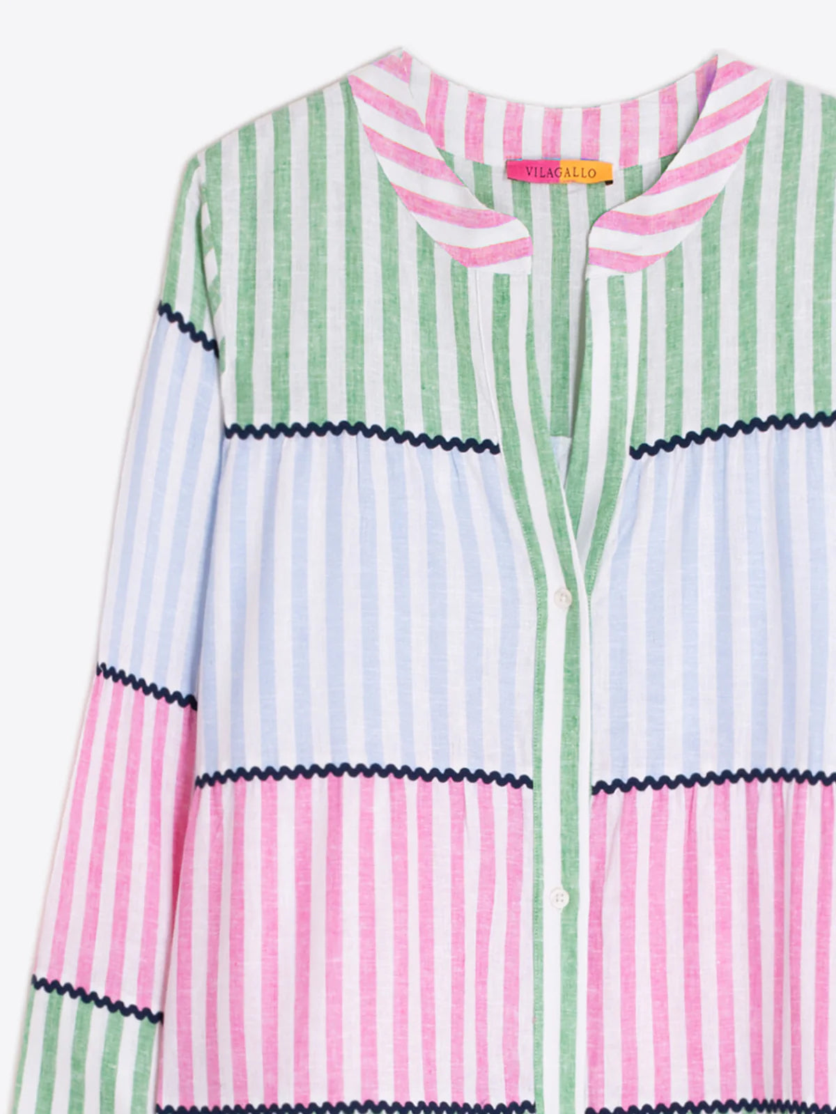 Contrast Trim Midi Dress