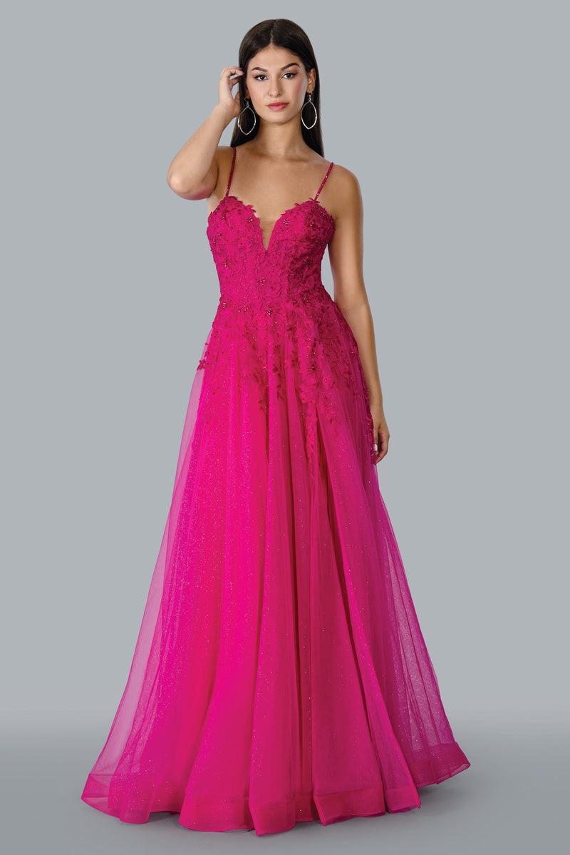 Fuchsia Ready to Run Gown - SC-22027