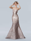 Rose Jacquard Gown - SC-25328