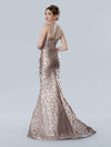 Rose Jacquard Gown - SC-25328