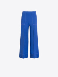 Wide Leg Blue Trousers