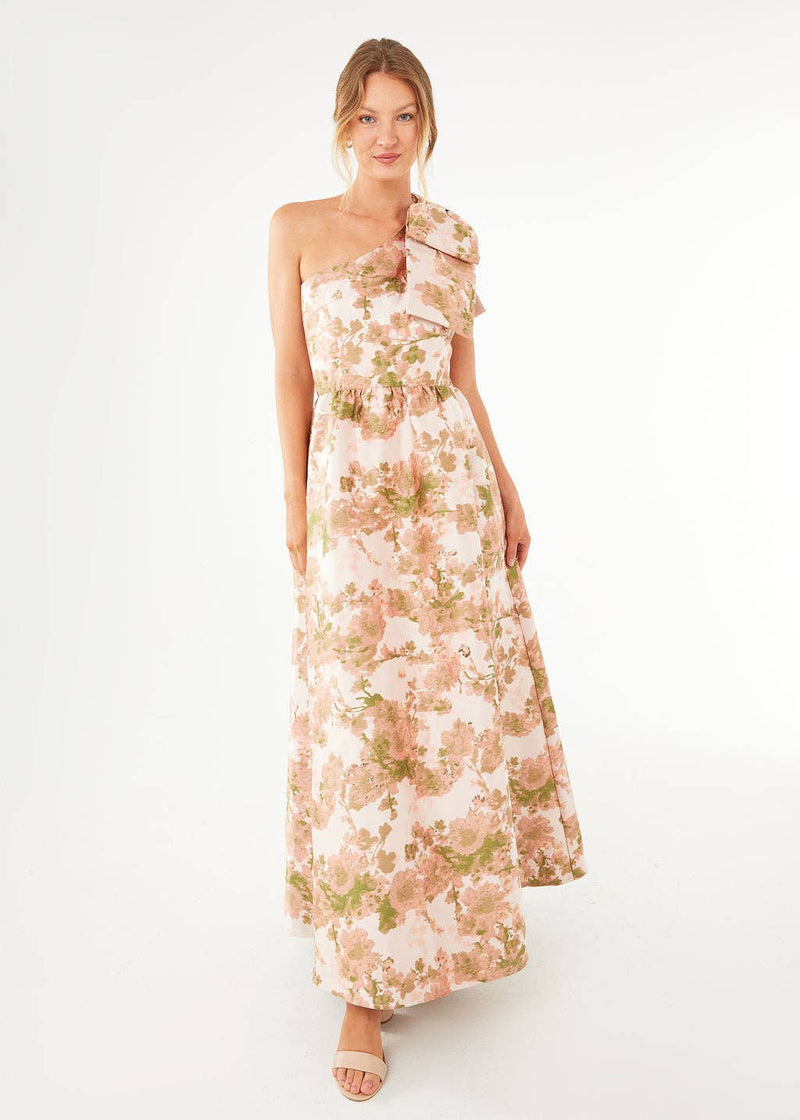 Caroline Gown - Baby's Breath Jacquard