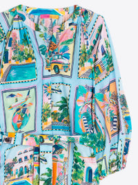 Turquoise Tropical Dress