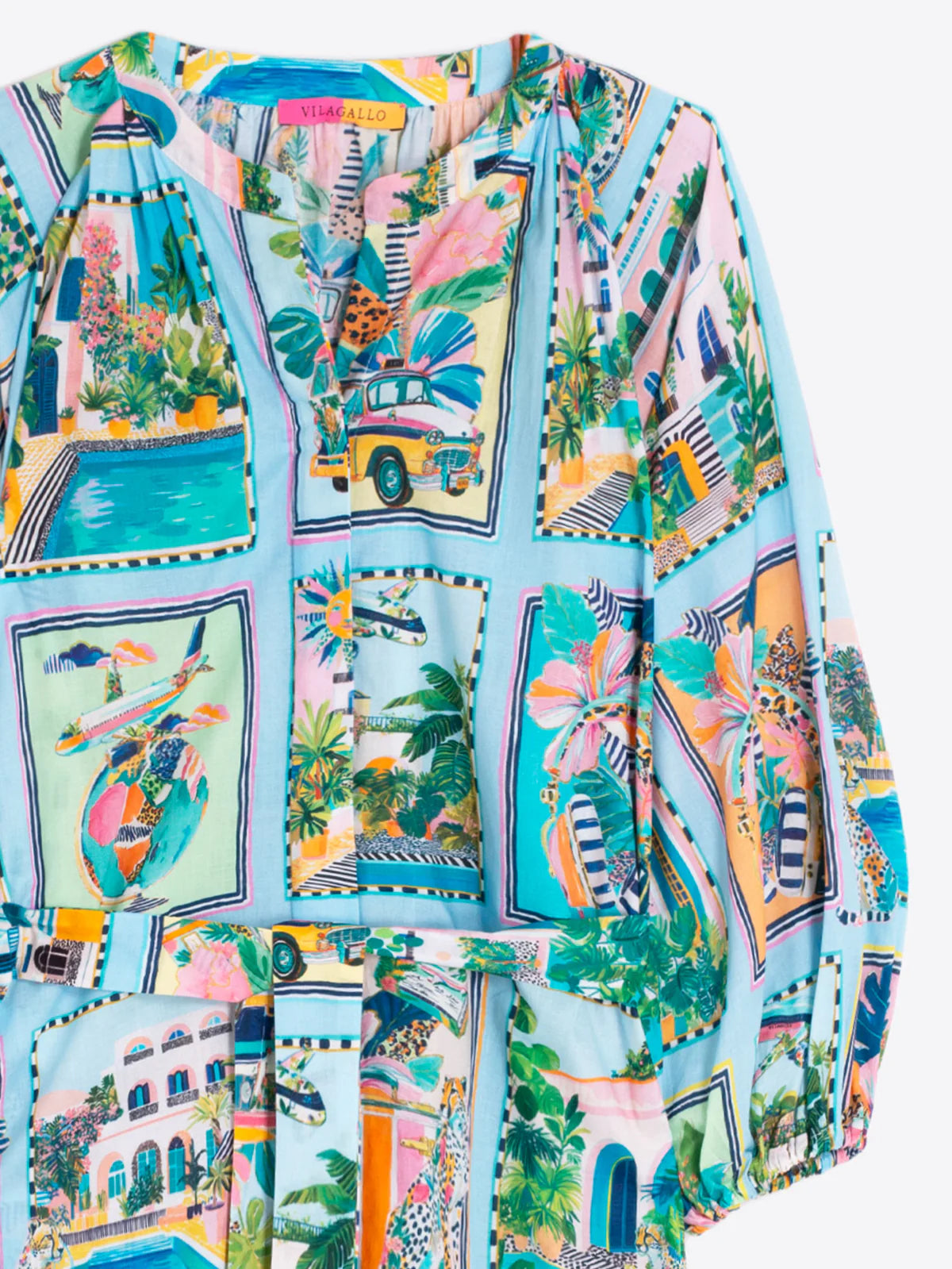 Turquoise Tropical Dress