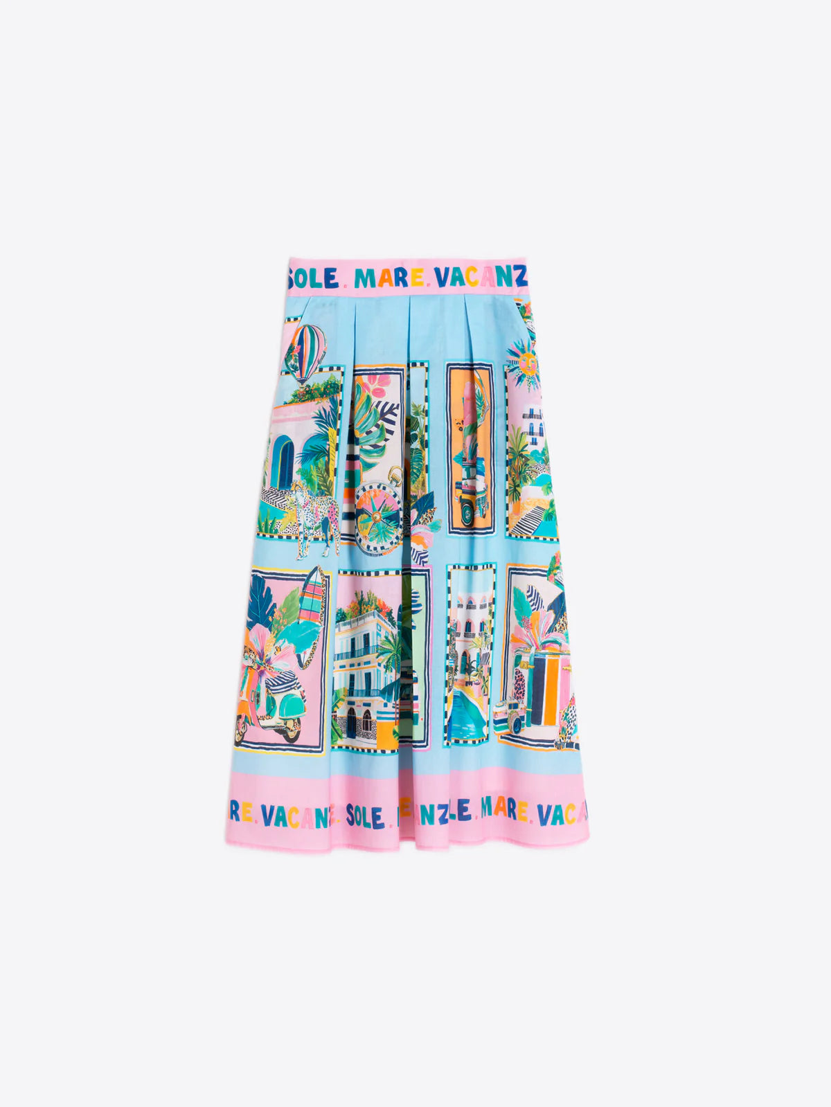 Summer Holiday Print Skirt