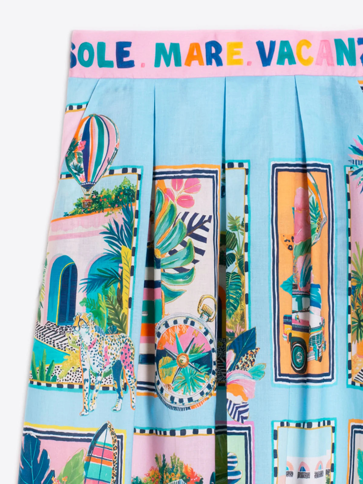 Summer Holiday Print Skirt