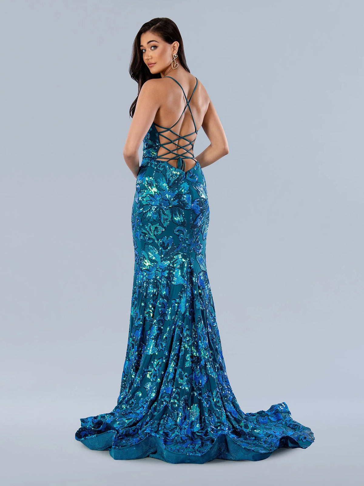 Blue She's Not Afraid Gown - SC-24239