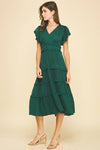 Ellison Midi Dress - Emerald