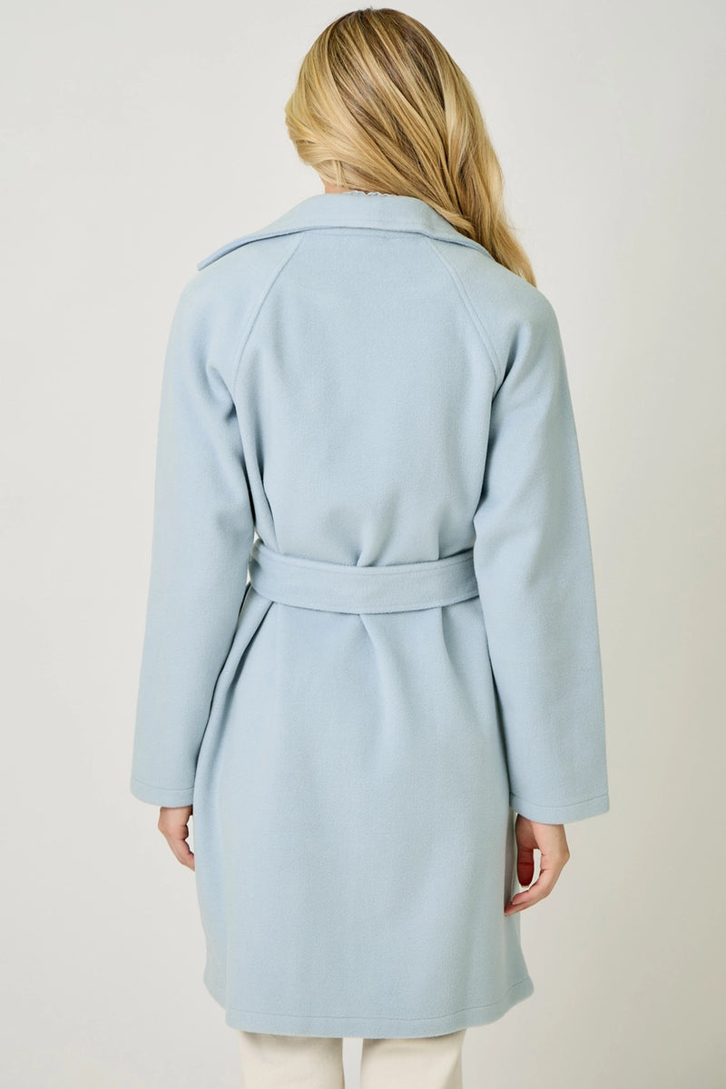 Blue Breeze Lapel Coat