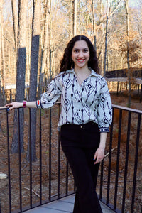 Elsa Arrow Motif Blouse