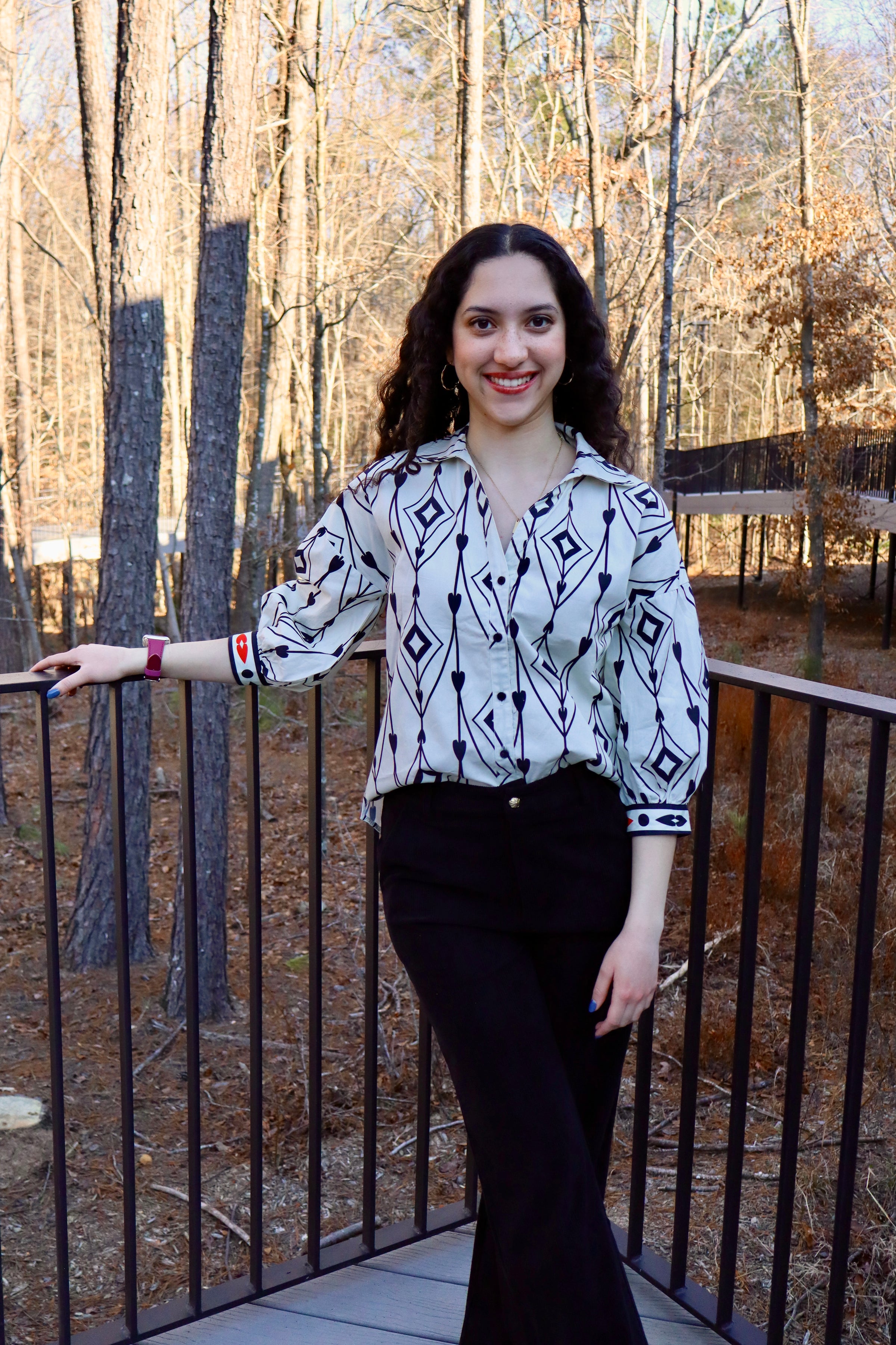 Elsa Arrow Motif Blouse