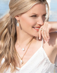 Naia Teardrop Necklace 20"