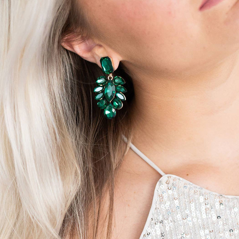 Green Showstopper Earrings