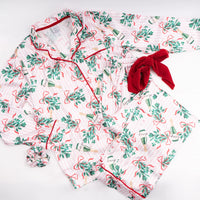 Mistletoast Satin Pant Pj Set