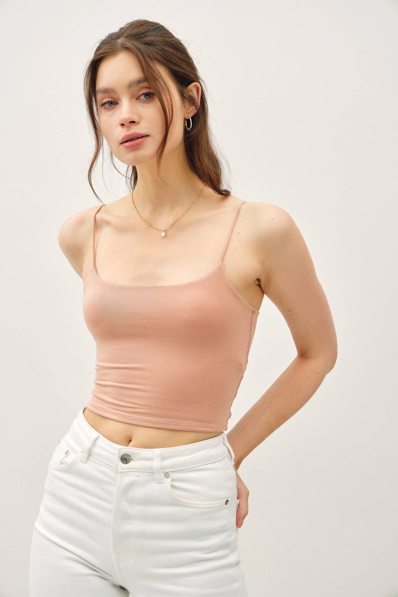 Cropped Spaghetti Tank