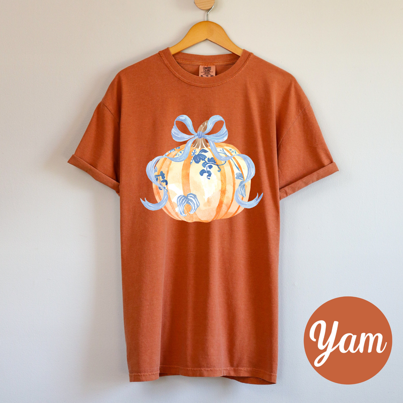 Grandmillennial Pumpkin Comfort Colors Tee 