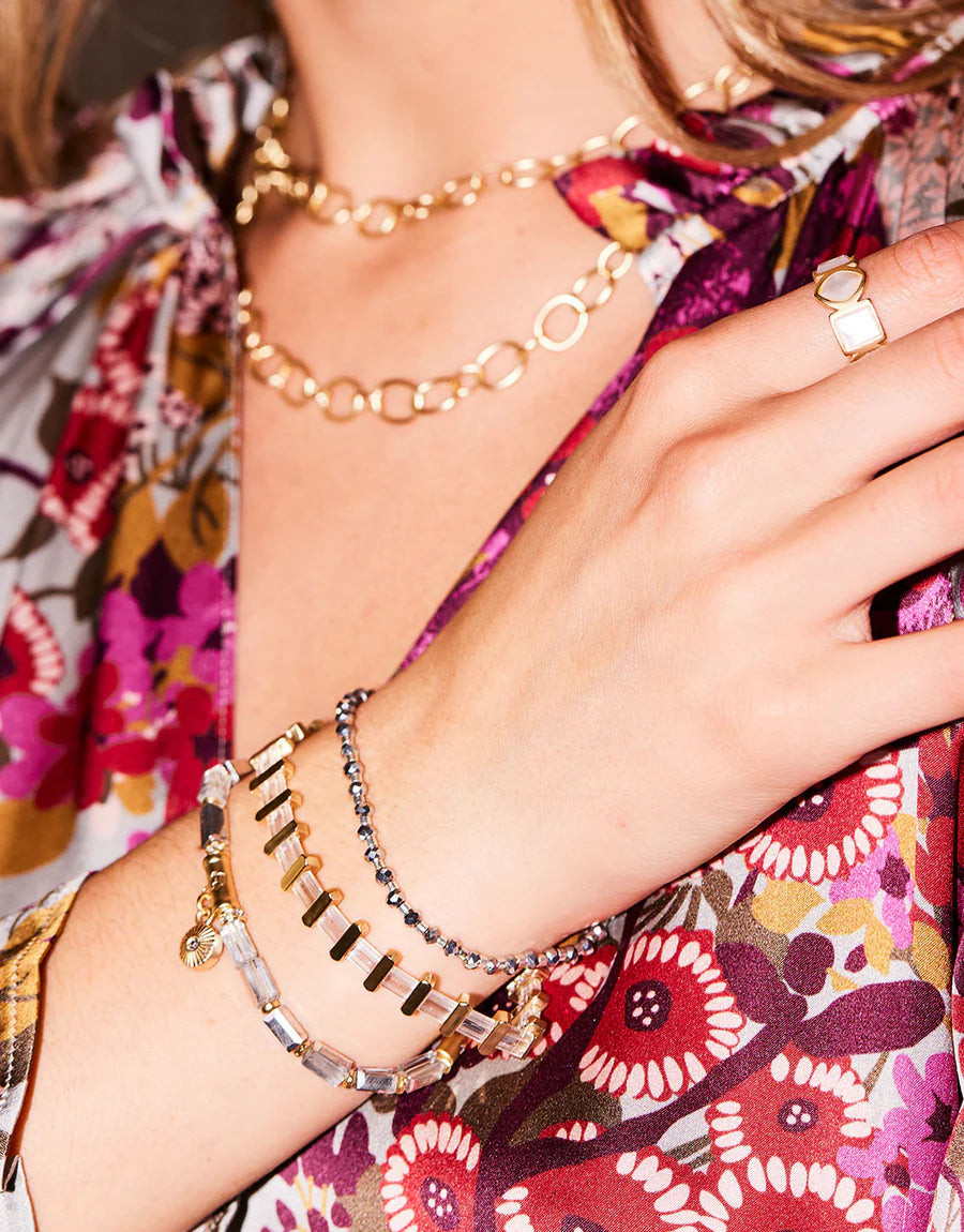 Sparkle Tila Stretch Bracelet